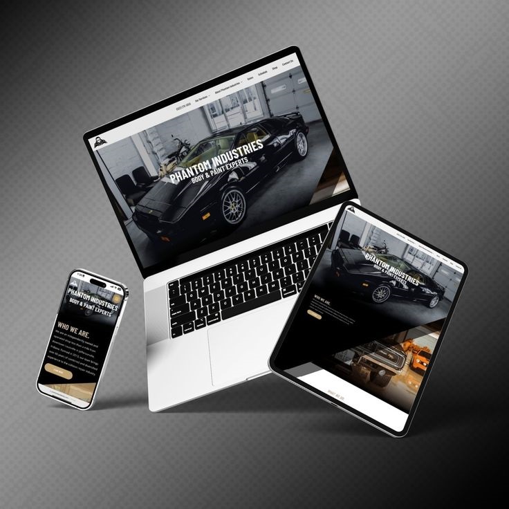 we made @phantom autobody a custom website that…